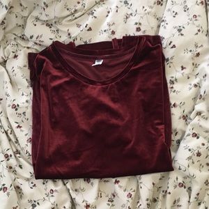 NWT Old Navy Red Velvet T-Shirt Size L